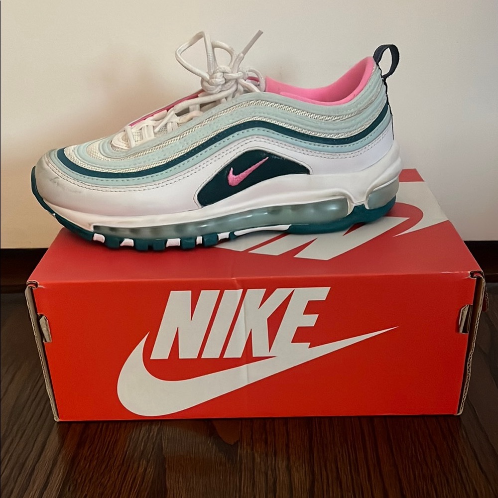Nike Air Max 97 - White, Pink, Teal